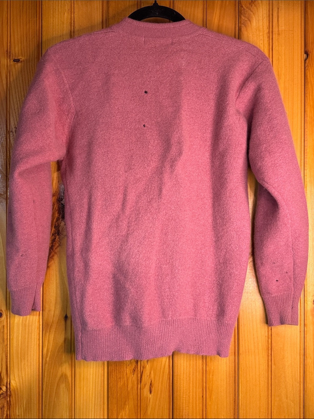 Polo by Ralph Lauren Vintage Black Label Dusty Rose Button-Up Cashmere Cardigan - Picture 10 of 12